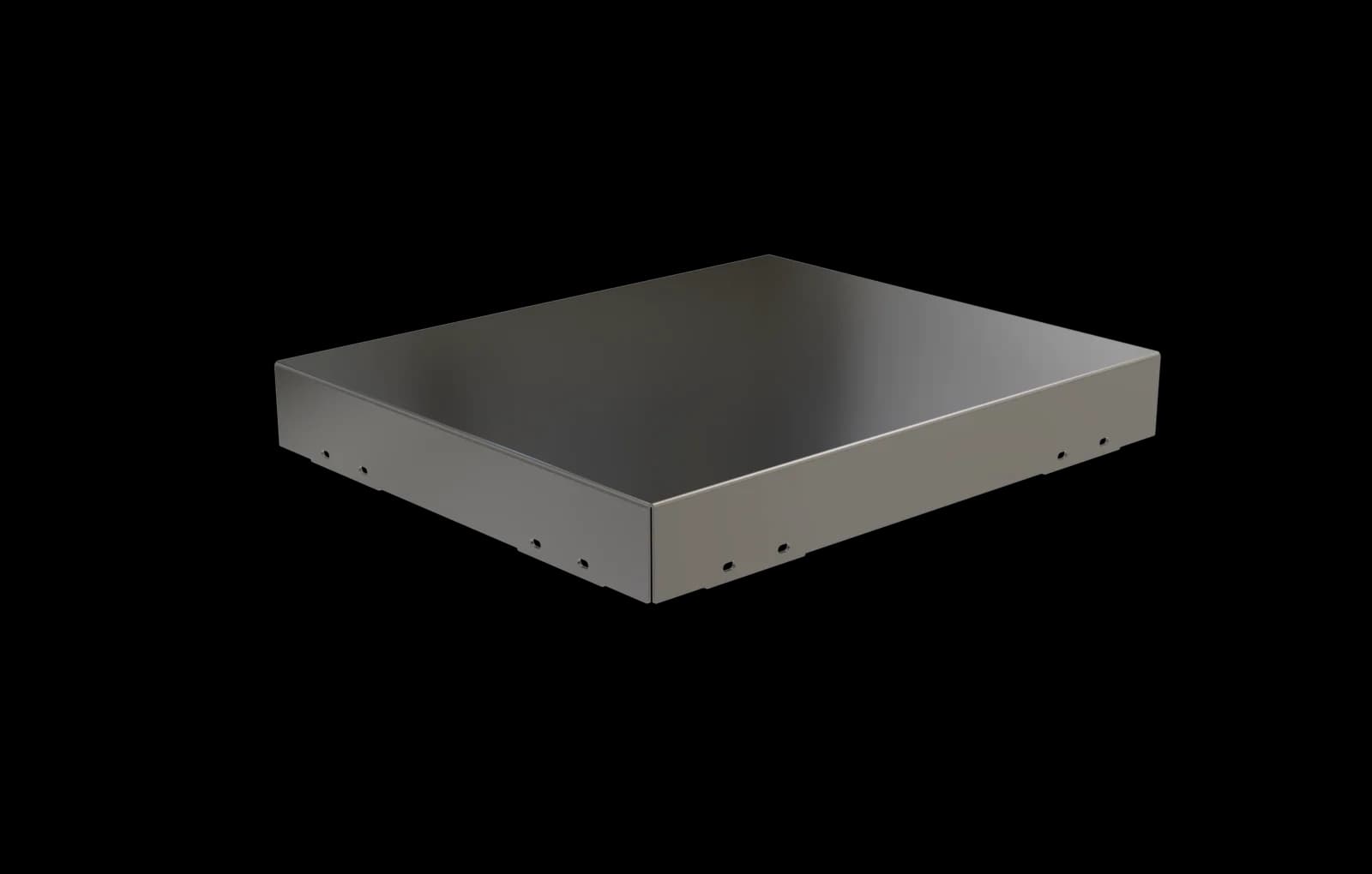 POCONS PES1288 emi cover — CAD render, underside view