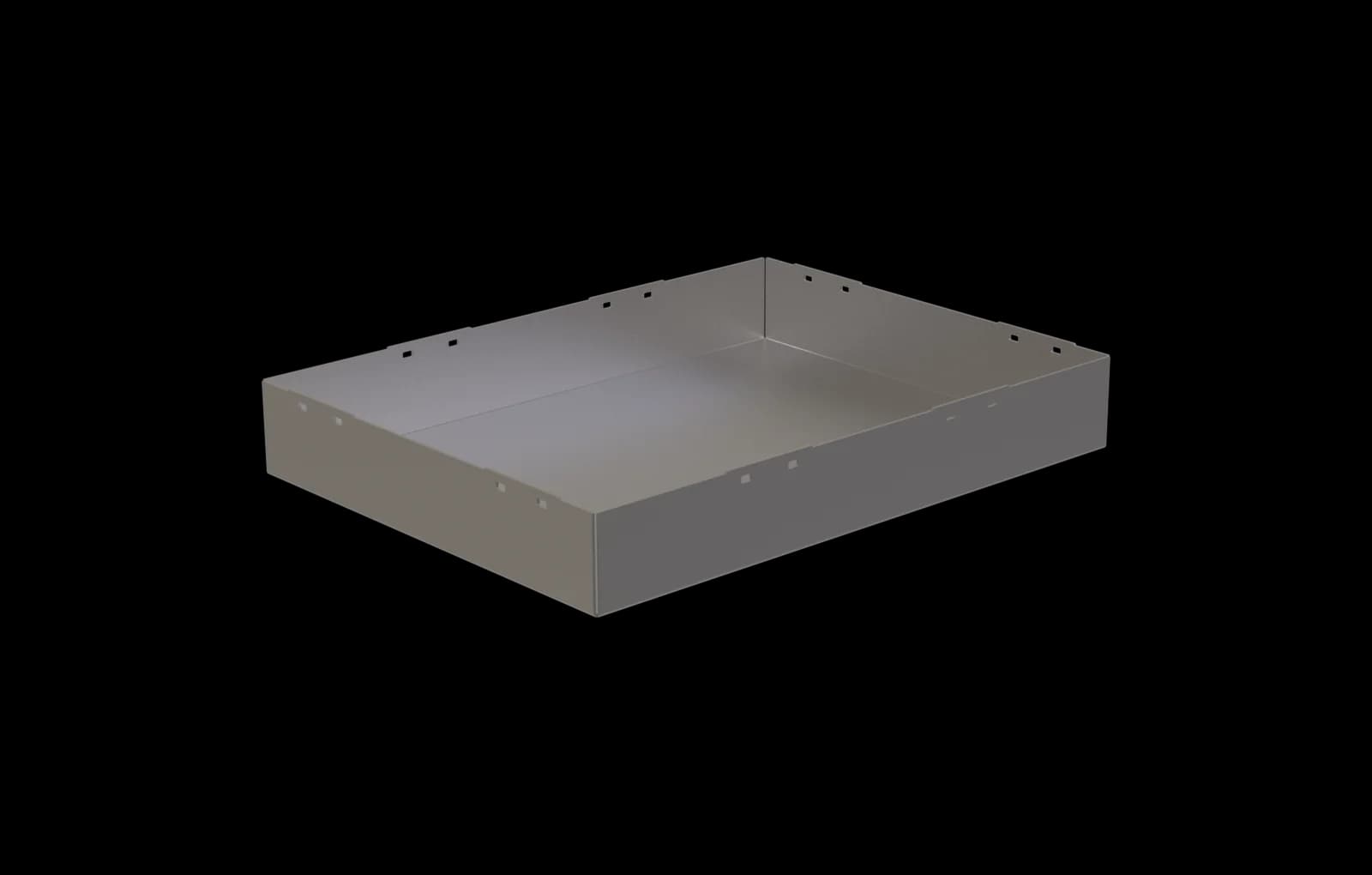 POCONS PES1507 emi cover — CAD render, underside view