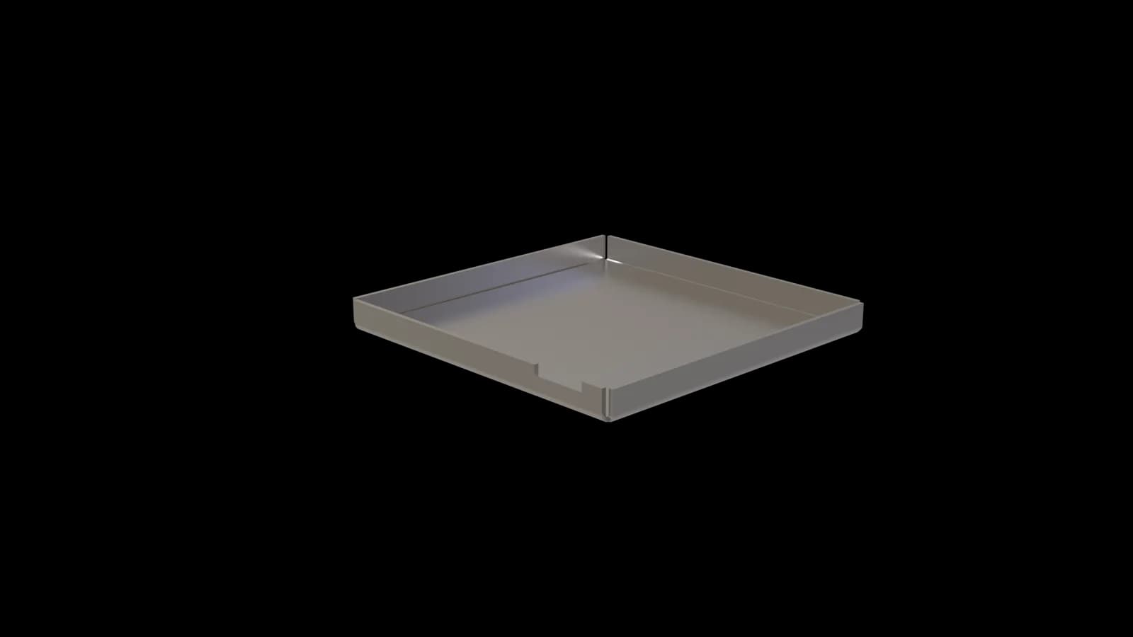 POCONS PES1524 emi cover — CAD render, top view