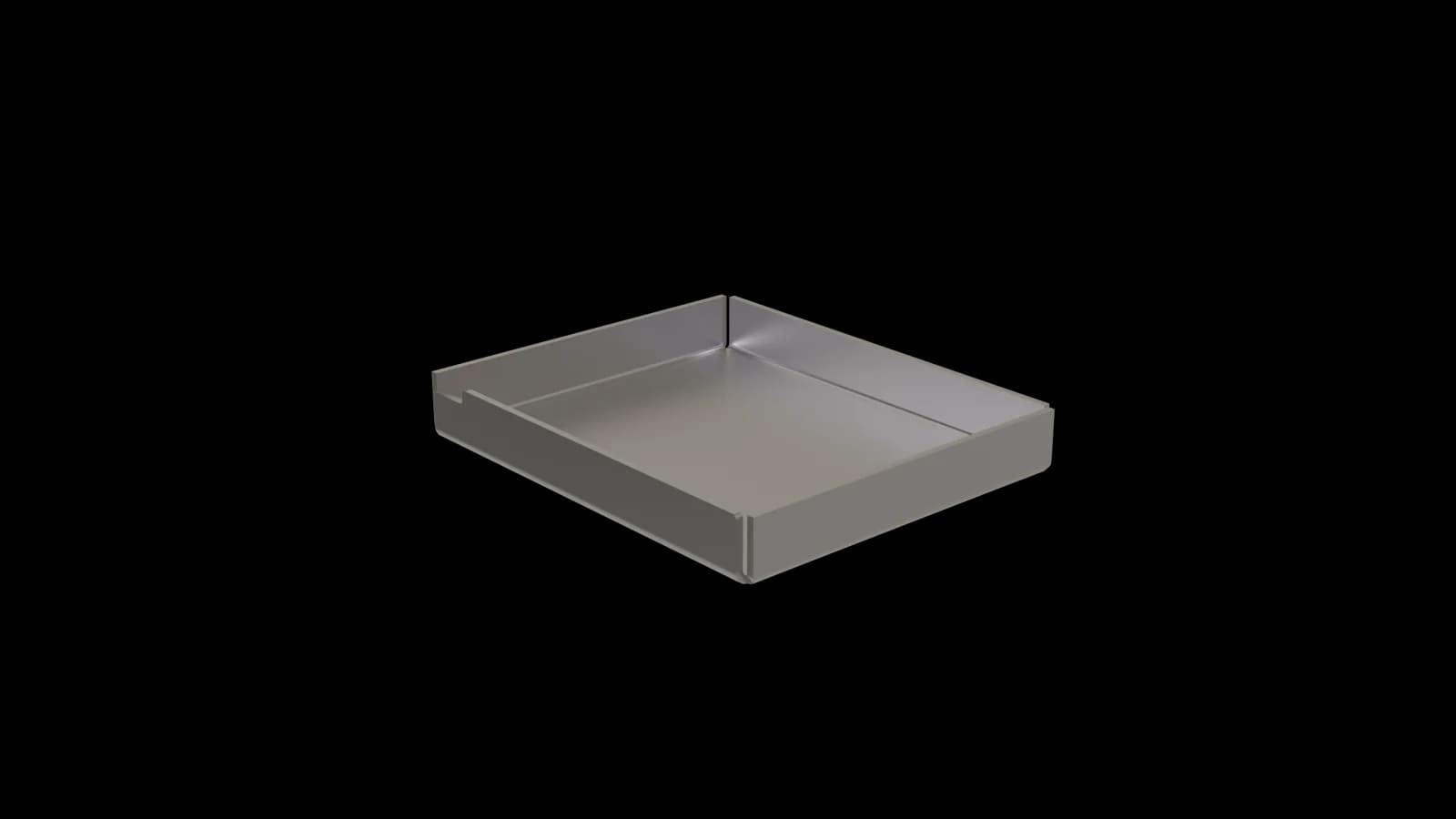POCONS PES1550 emi cover — CAD render, underside view