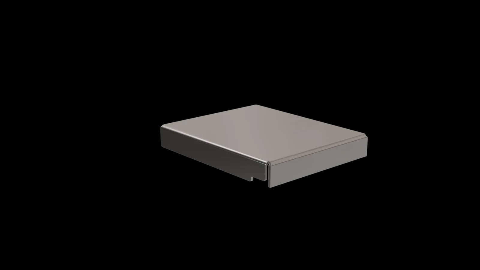POCONS PES1550 emi cover — CAD render, top view