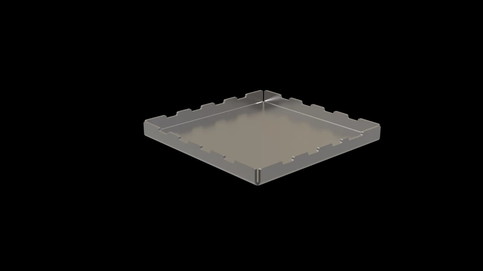 POCONS PES1693 emi cover — CAD render, underside view