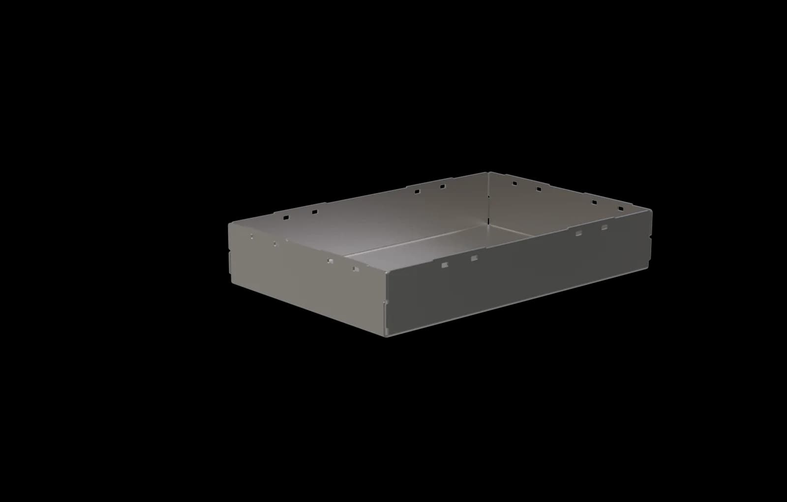 POCONS PES1785 emi cover — CAD render, underside view