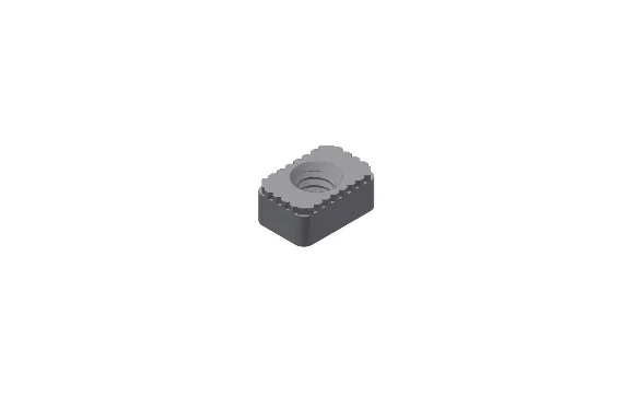 POCONS PPN0120 smd pan nut — CAD render, underside view