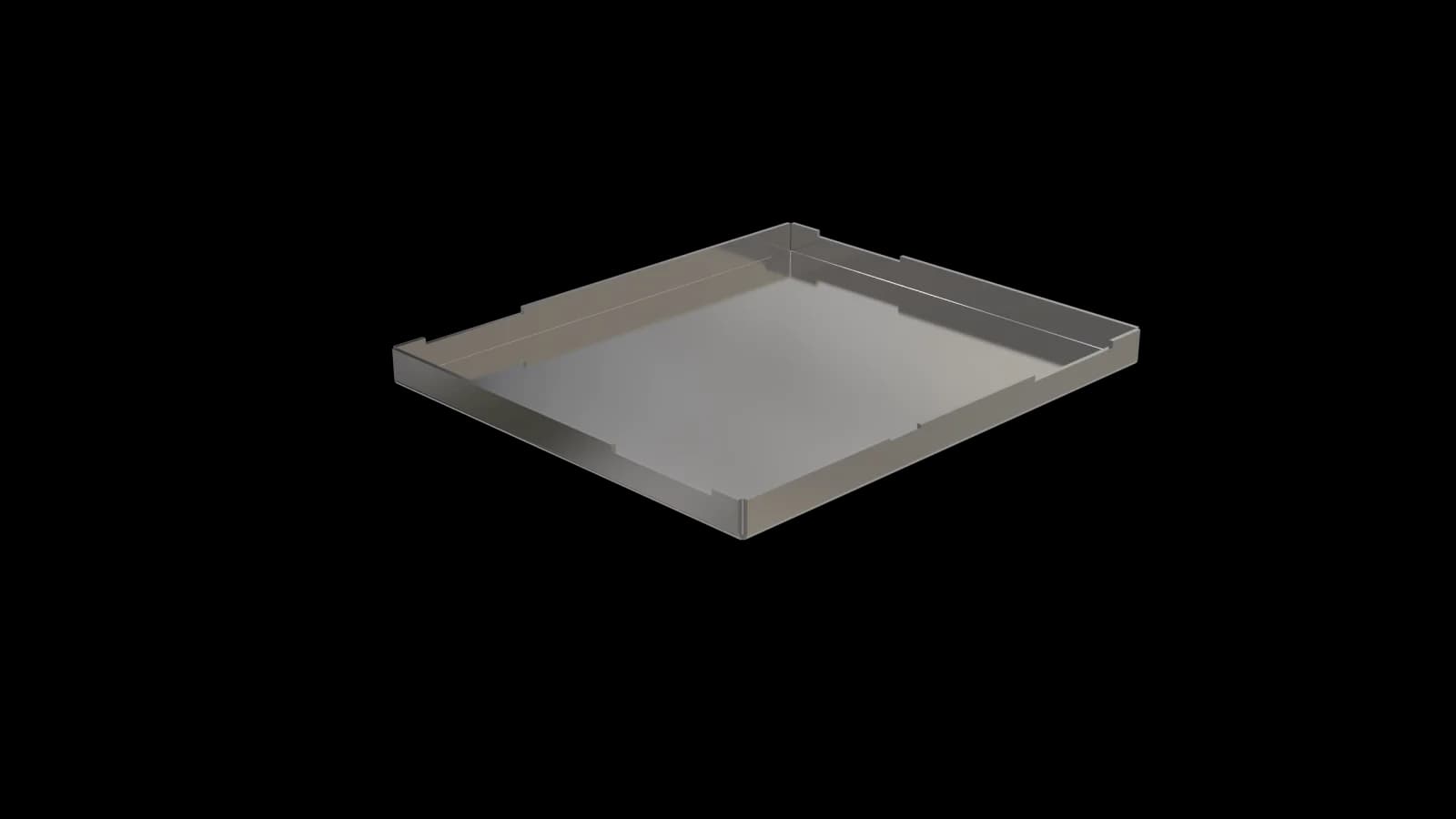 POCONS PES1117 emi cover — CAD render, underside view