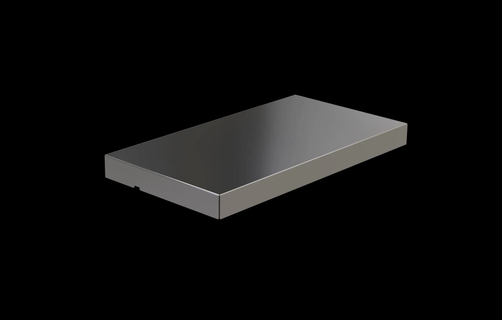 POCONS PES1470 emi cover — CAD render, underside view