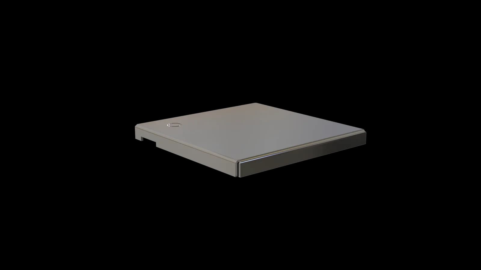 POCONS PES1524 emi cover — CAD render, underside view